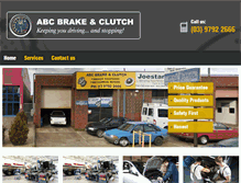 Tablet Screenshot of abcbrakeandclutch.com